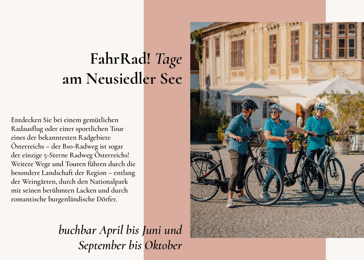 Seehotel Rust FahrRad! Tage